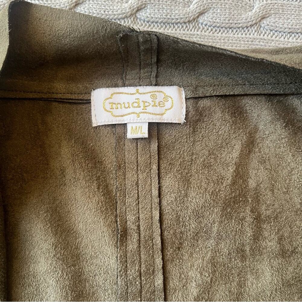Mud Pie Women’s Isabelle Suede Vest Sz M/L - Picture 4 of 11